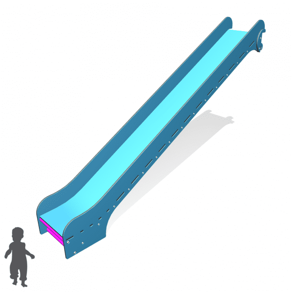 Park Supplies & Playgrounds PlayBlox Big Ramp Slide 3D