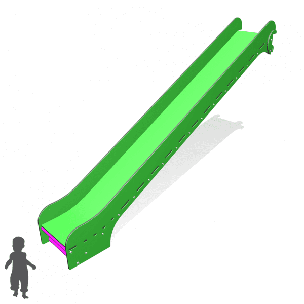 Park Supplies & Playgrounds PlayBlox Big Ramp Slide 3D