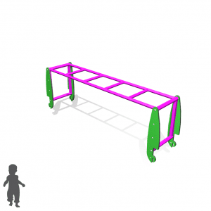 Park Supplies & Playgrounds PlayBlox Overhead Ladder 3D
