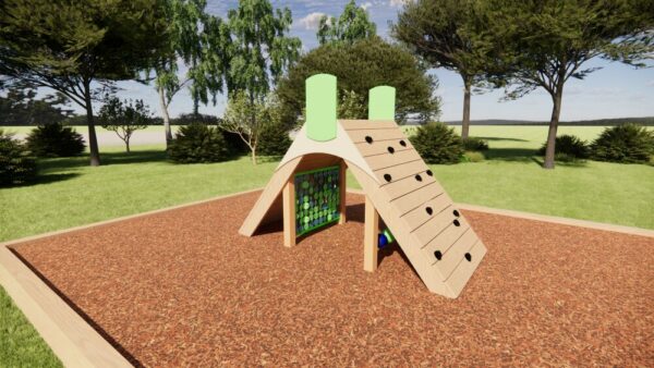 Climbing Hut with Sensory Panels - Park Supplies