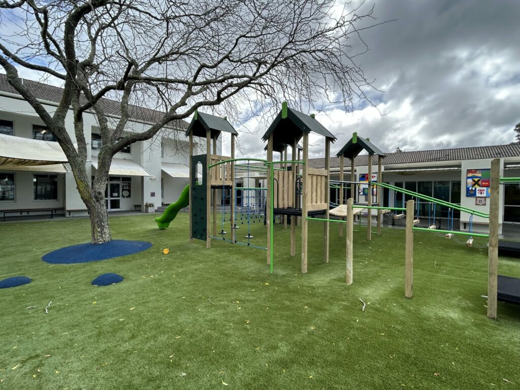 The custom built Junior School playground.