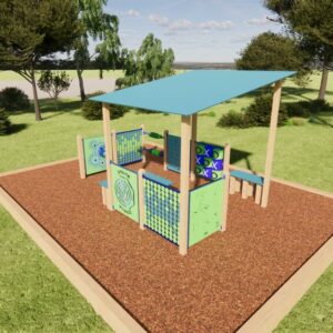 Large Sensory Hut Woodchip - Park Supplies