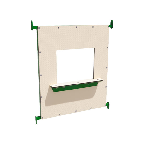Side view of the Little Kiwi Shop Panel | Sensory Playground Equipment NZ | Park Supplies & Playgrounds