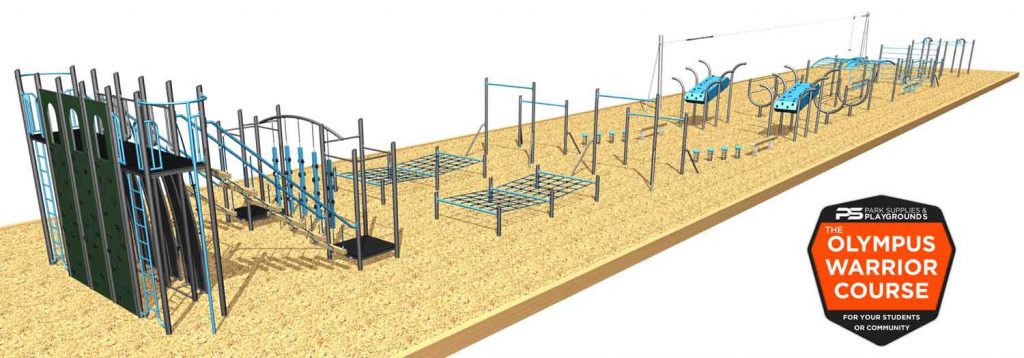 Park Supplies & Playgrounds Warrior Course 3D design concept