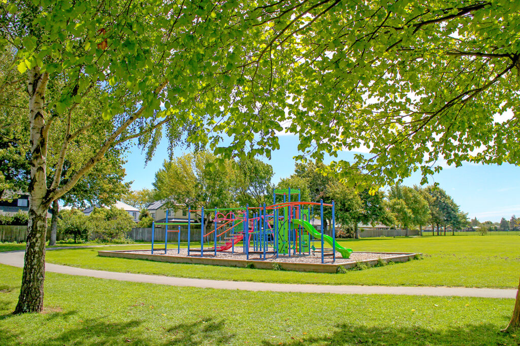 View of playground equipment NZ installed in Christchurch at Te Kura o Northcote School